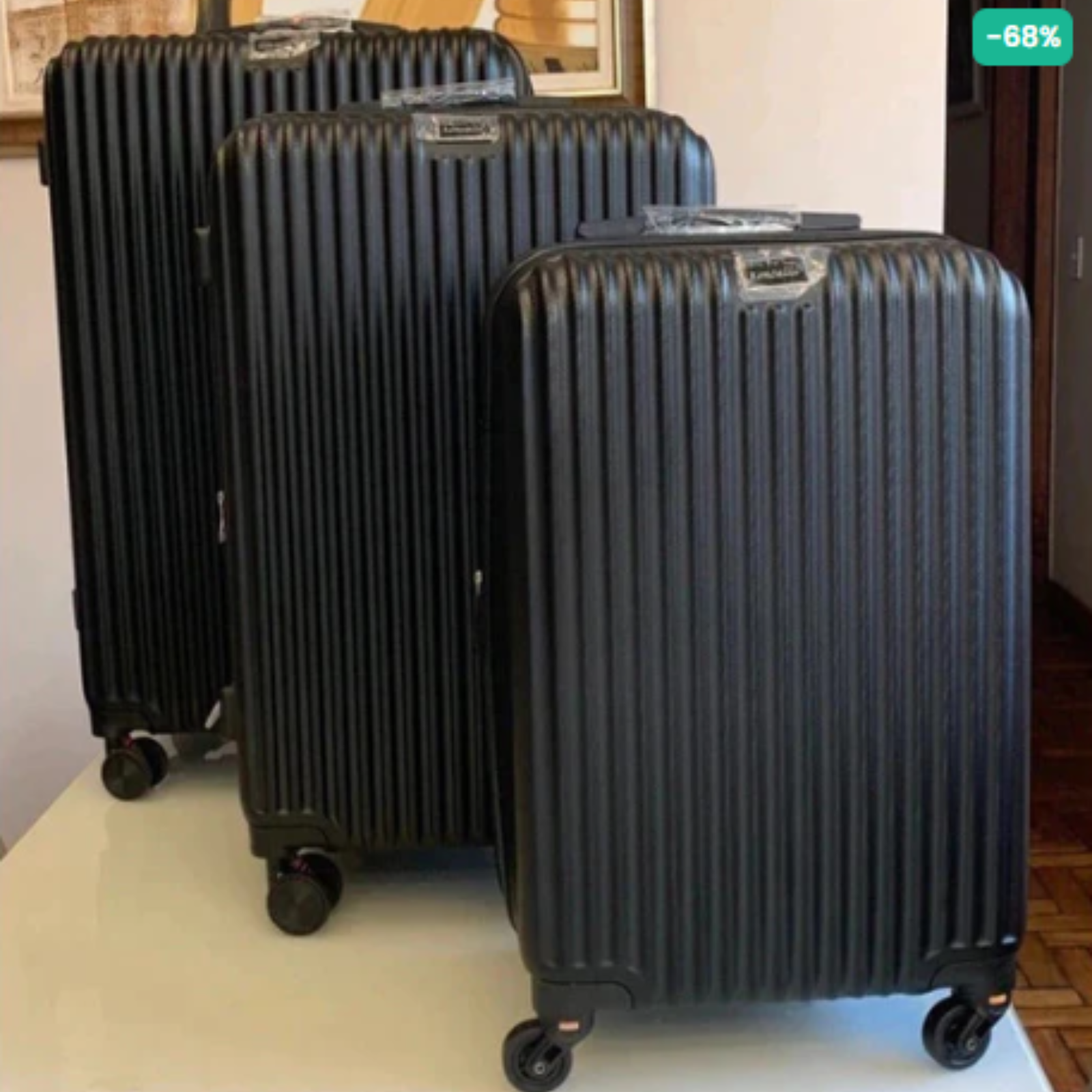 Conjunto iBérica - 3 Malas de Viagem + Bolsa de Mão