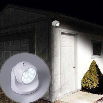 Luz Externa Sem Fio com Sensor de Movimento - É Só Grudar na Parede e Pronto!